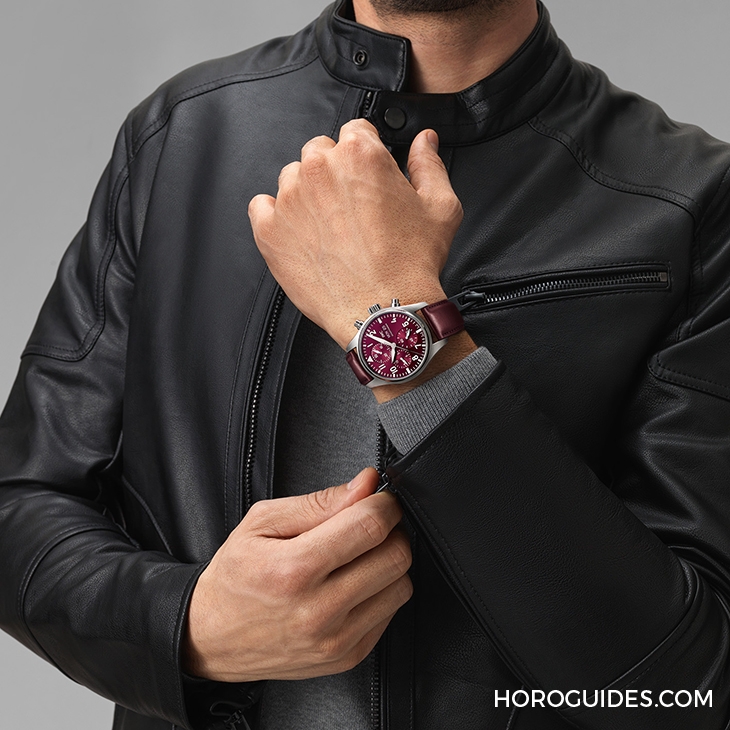 IWC - PILOT - IW388107 - 魅力勃根地紅面,喜迎虎年!IWC飛行員計時腕錶41虎年特別限量版