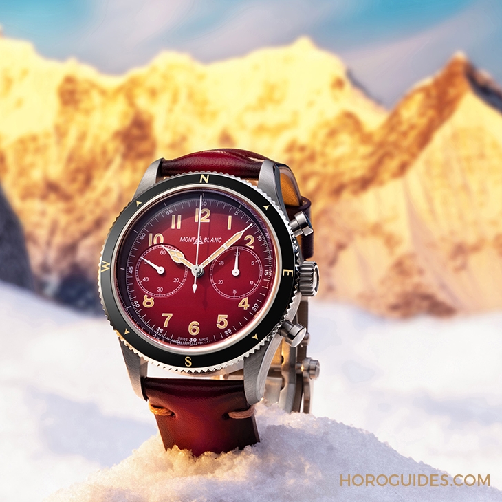MONTBLANC - 1858 - 129177 - 向雪山之神致敬|Montblanc 1858系列霜峰紅限量腕錶