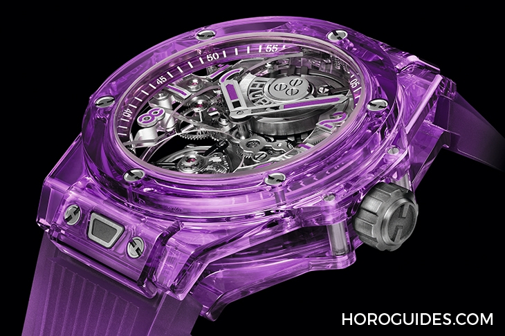 HUBLOT - HUBLOT 藍寶石宇宙大爆炸! 超新星BIG BANG紫色藍寶石陀飛輪腕錶耀眼誕生