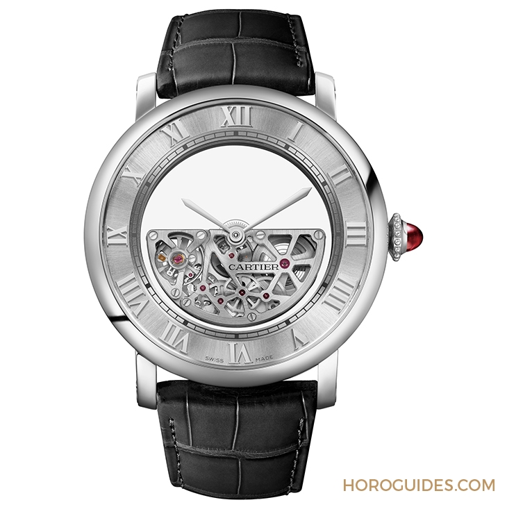 CARTIER - CARTIER FINE WATCHMARKING - WHRO0078 - 機芯、自動盤合而為一!Cartier神秘奇幻之作 - Masse Mysterieuse限量腕錶