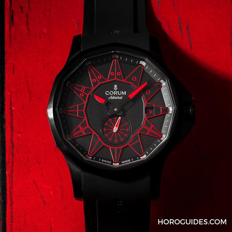 CORUM - ADMIRAL - A395/04004 - 黑潮湧現,五色齊發|Corum Admiral 42 Automatic Full Black
