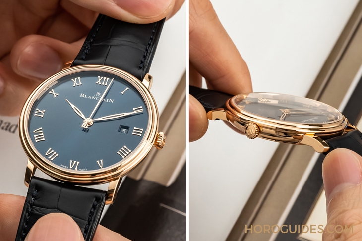 BLANCPAIN - VILLERET - 6654-3640-55B - 一身斯文下的獨門本事|寶珀Villeret午夜藍全日曆月相與超薄腕錶