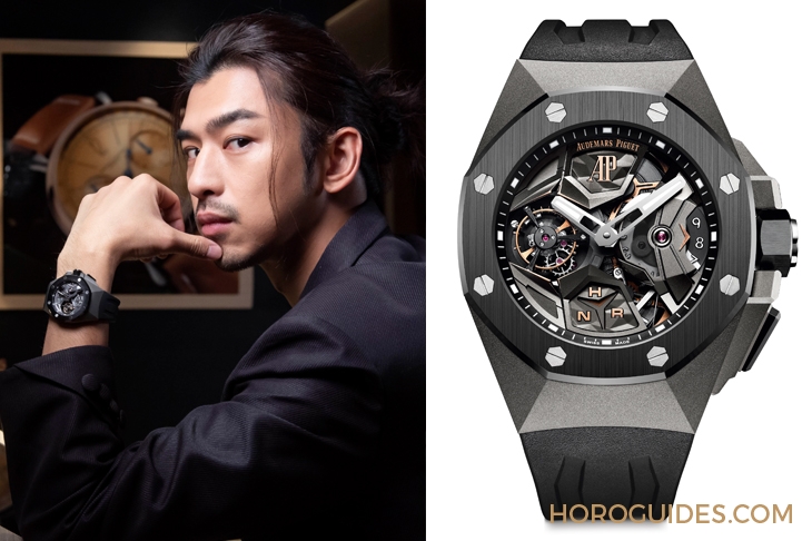 AUDEMARS PIGUET - CODE 11.59 - 26393BC.OO.A068CR.01 - 愛彼遠百信義A13概念店全新開幕,盧廣仲秀Code 11.59酒紅計時碼錶獻唱