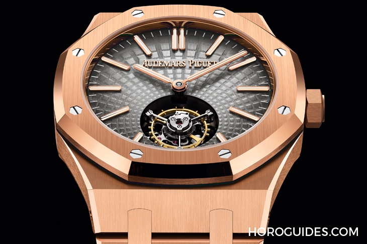AUDEMARS PIGUET - ROYAL OAK - 26530TI.OO.1220TI.01 - 愛彼皇家橡樹首款自動上鍊飛行陀飛輪現身,罕見鈦金屬款話題加碼
