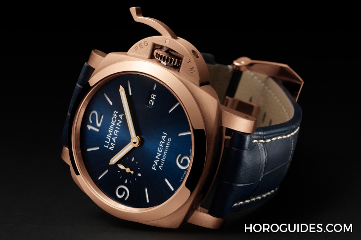 PANERAI - LUMINOR MARINA - PAM01112 - 運動感的華麗轉身!沛納海Goldtech™紅金的獨家魅力|Luminor Marina Goldtech™ 紅金44mm-PAM01112