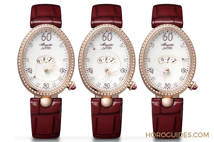 BREGUET - REINE DE NAPLES - 9825BR/S8/964 D00D - 收放自如！前所未見的心形指針｜Breguet那不勒斯系列心願仕女鑽錶