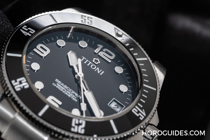 TITONI - SEASCOPER - 83600 S-BE-255 - 強大規格奇襲!Titoni海洋探索系列600米深潛腕錶