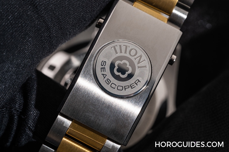 TITONI - SEASCOPER - 83600 S-BE-255 - 強大規格奇襲!Titoni海洋探索系列600米深潛腕錶