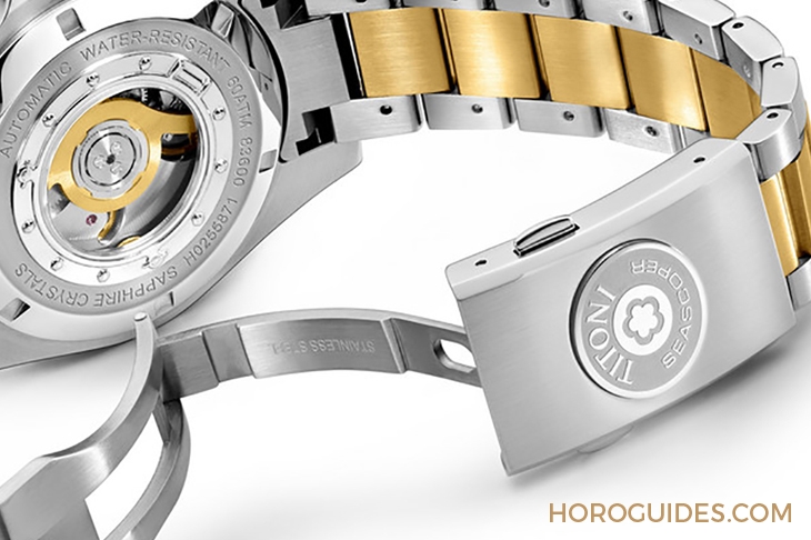 TITONI - SEASCOPER - 83600 S-BE-255 - 強大規格奇襲!Titoni海洋探索系列600米深潛腕錶