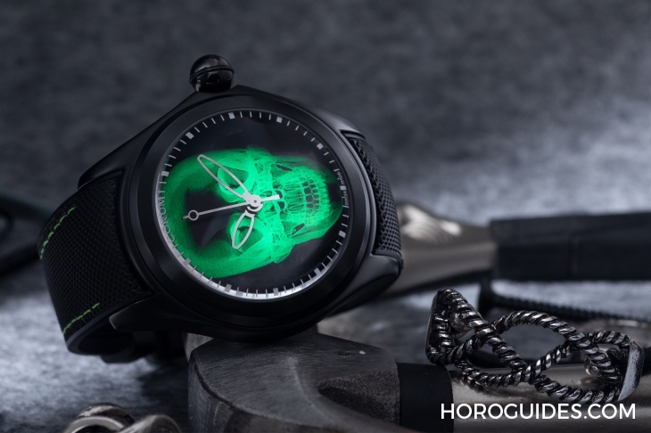 CORUM - BUBBLE - L082/04270 - 大膽狂放!泡泡裡的幽冥綠光|Corum Bubble X Ray自動腕錶