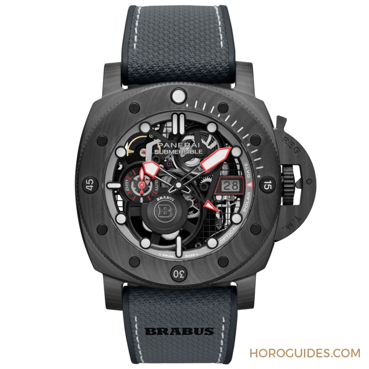 PANERAI - SUBMERSIBLE - PAM01240 - 改裝至尊BRABUS附體!頂尖交鋒之作PANERAI Submersible S BRABUS Black Ops腕錶-PAM01240