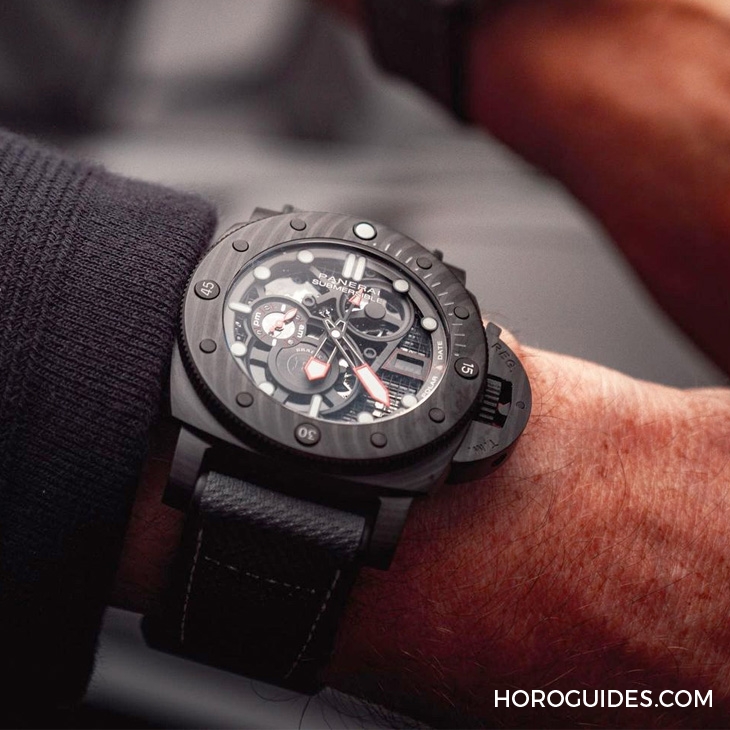 PANERAI - SUBMERSIBLE - PAM01240 - 改裝至尊BRABUS附體!頂尖交鋒之作PANERAI Submersible S BRABUS Black Ops腕錶-PAM01240
