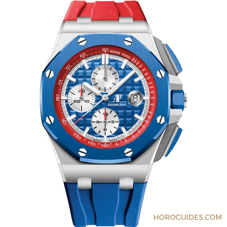 AUDEMARS PIGUET - ROYAL OAK OFFSHORE - 26400SO.OO.A502CA.01 - 這配色,許你成為目光焦點的超能力|愛彼皇家橡樹離岸型自動上鍊計時碼錶特別版