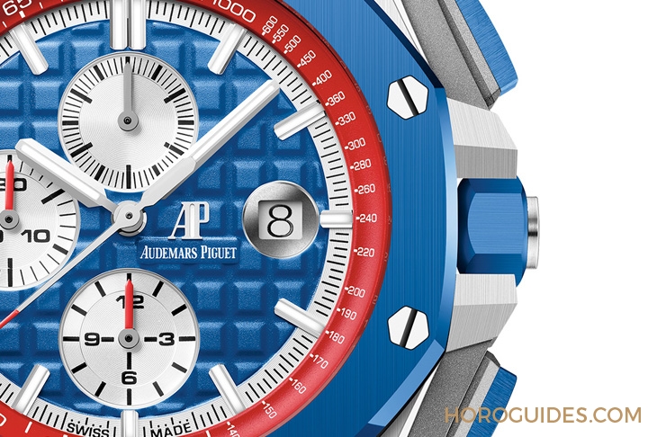 AUDEMARS PIGUET - ROYAL OAK OFFSHORE - 26400SO.OO.A502CA.01 - 這配色,許你成為目光焦點的超能力|愛彼皇家橡樹離岸型自動上鍊計時碼錶特別版