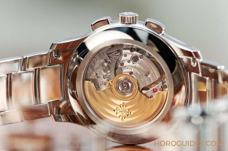 PATEK PHILIPPE - COMPLICATIONS - 5905/1A-001 - 精鋼、鍊帶、橄欖綠面,熱門元素加持!|百達翡麗年曆計時碼錶5905/1A-001