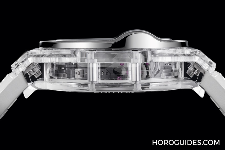 HUBLOT - BIG BANG - 455.JX.0120.JX - 透明系新作二連發！Hublot Big Bang系列MP-11彩虹藍寶石腕錶、Integral藍寶石陀飛輪鍊帶腕錶