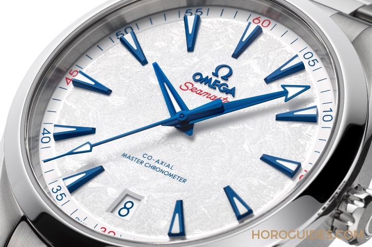 OMEGA - SEAMASTER - 522.10.41.21.04.001 - 這磨砂錶面，凝縮著一片白雪皚皚｜OMEGA Seamaster Aqua Terra北京2022腕錶