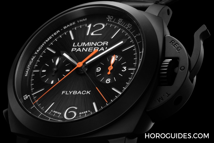 PANERAI - LUMINOR - PAM01298 - 黑陶瓷、分秒計時中置,型格技術兼備|Panerai Luminor飛返計時陶瓷腕錶44毫米-PAM01298