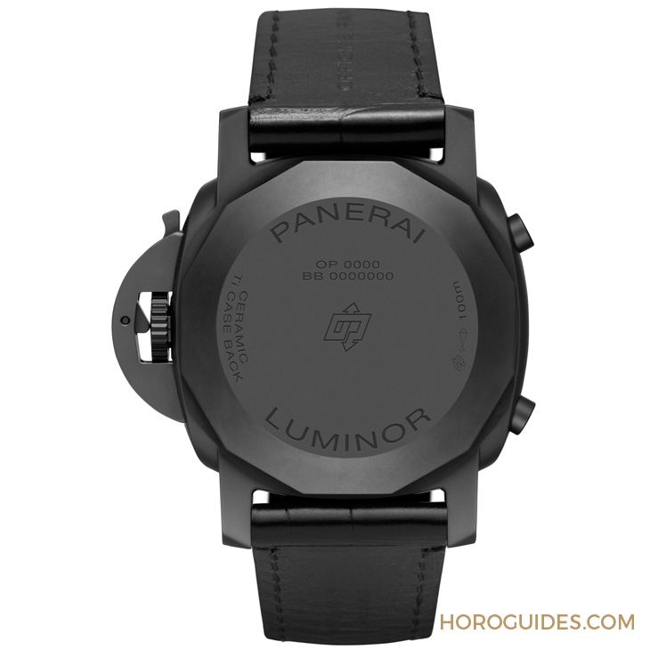 PANERAI - LUMINOR - PAM01298 - 黑陶瓷、分秒計時中置,型格技術兼備|Panerai Luminor飛返計時陶瓷腕錶44毫米-PAM01298