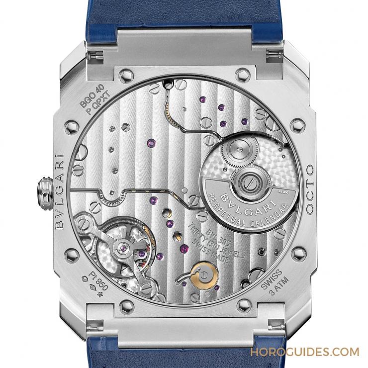 BVLGARI - OCTO - 103463 - 史上最薄萬年曆！鉑金、藍面，優雅面世｜BVLGARI Octo Finissimo 超薄萬年曆腕錶