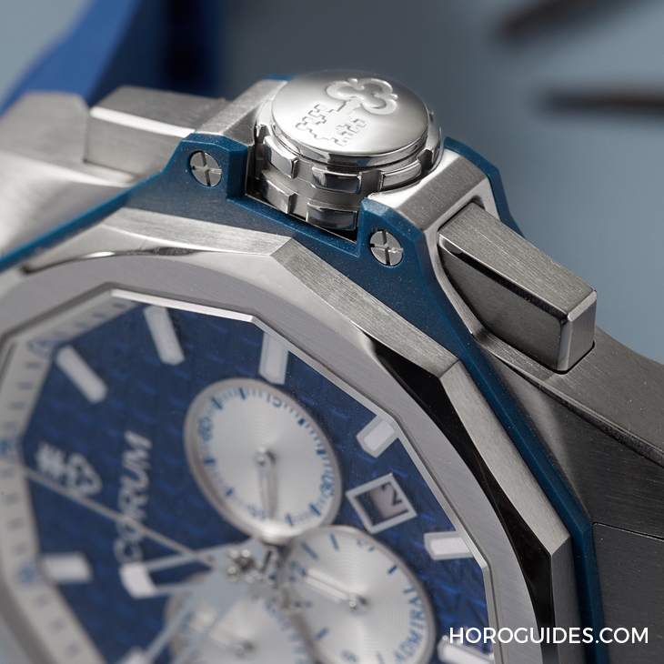 CORUM - ADMIRAL - A132/04274 - 選擇障礙了!Corum Admiral 45海軍上將計時碼錶藍面、綠面全新靚色限量上市
