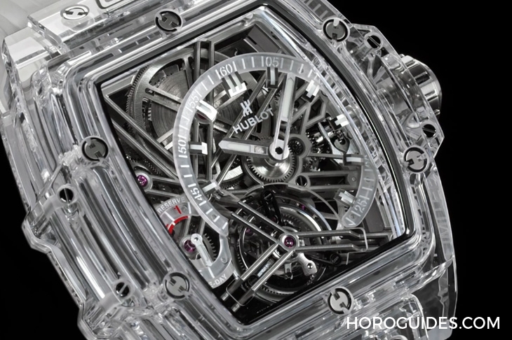 HUBLOT - SPIRIT OF BIG BANG - 645.JX.5120.RT - 直搗靈魂的爆炸性美學|Hublot Spirit Of Big Bang 陀飛輪5日鍊腕錶-白色碳纖維款、藍寶石款