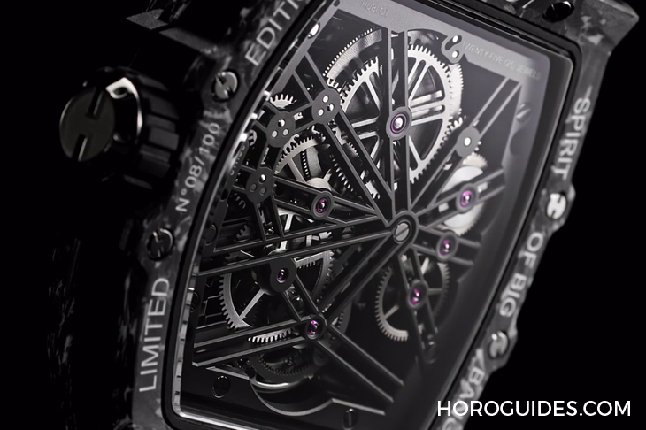 HUBLOT - SPIRIT OF BIG BANG - 645.JX.5120.RT - 直搗靈魂的爆炸性美學|Hublot Spirit Of Big Bang 陀飛輪5日鍊腕錶-白色碳纖維款、藍寶石款