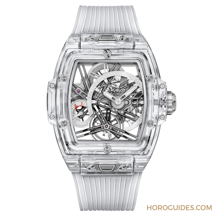 HUBLOT - SPIRIT OF BIG BANG - 645.JX.5120.RT - 直搗靈魂的爆炸性美學|Hublot Spirit Of Big Bang 陀飛輪5日鍊腕錶-白色碳纖維款、藍寶石款