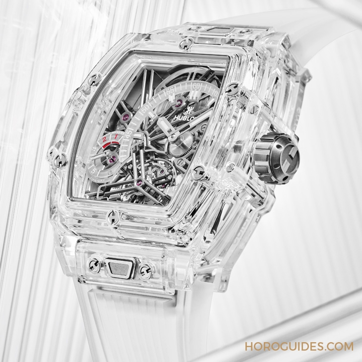 HUBLOT - SPIRIT OF BIG BANG - 645.JX.5120.RT - 直搗靈魂的爆炸性美學|Hublot Spirit Of Big Bang 陀飛輪5日鍊腕錶-白色碳纖維款、藍寶石款