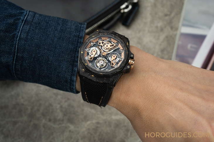 CORUM - ADMIRAL - A298/04277 - 298.100.46/F249 AD10 - 為這道剛硬厚實的輪廓,撒金|Corum Admiral 45海軍上將飛行陀飛輪鏤空自動腕錶