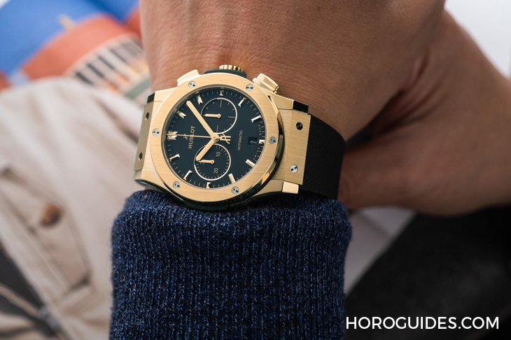 HUBLOT - CLASSIC FUSION - 541.VX.1130.RX - 黃金召喚經典魂|Hublot Classic Fusion黃金計時腕錶