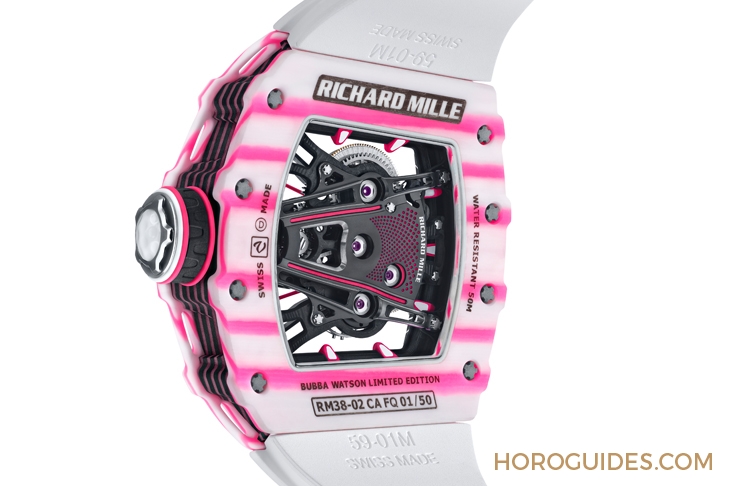RICHARD MILLE - MASTERPIECES - RM 38-02 - 這樣一只粉紅色的Richard Mille腕錶|RM38-02 Bubba Watson陀飛輪