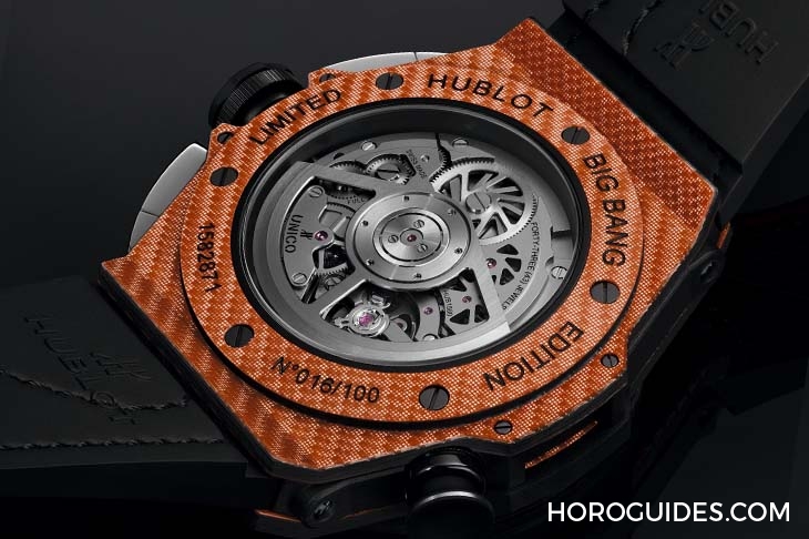 HUBLOT - BIG BANG - 416.YO.1120.VR - 橘色、超輕量、可計桿數，Hublot Big Bang Unico高爾夫球錶新色亮相