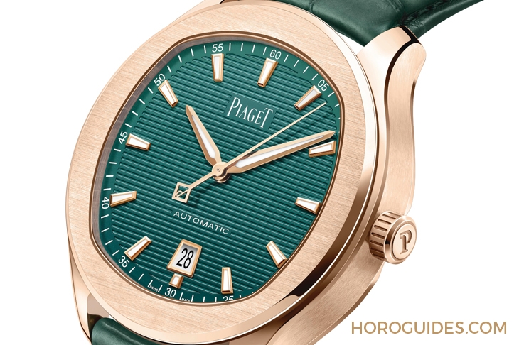 PIAGET - POLO - G0A47010 - 閃耀盛夏魅力,Piaget Polo新作18K玫瑰金孔雀綠面亮相