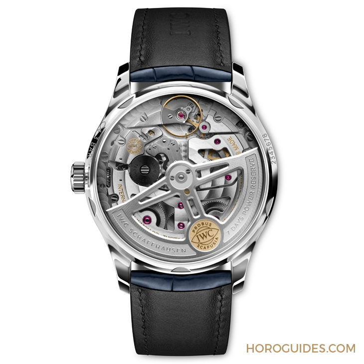 IWC - PORTUGIESER - IW500715 - IWC葡萄牙七日鍊、計時碼錶以藍白撞色熊貓面同步亮相