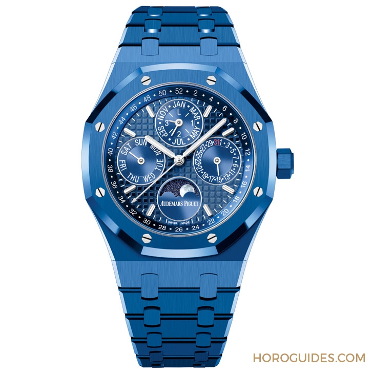 AUDEMARS PIGUET - ROYAL OAK - 26579CS.OO.1225CS.01 - 愛彼第一只藍色陶瓷錶!皇家橡樹萬年曆藍色陶瓷鍊帶腕錶