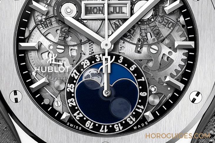 月與鏤空奇幻之境｜Hublot經典融合系列月相鏤空腕錶