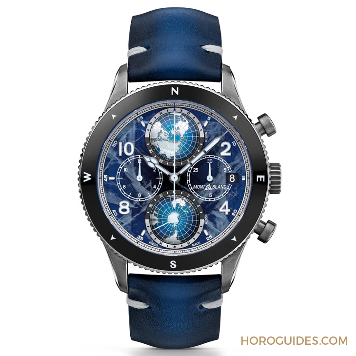 MONTBLANC - 1858 - 129415 - 零氧！耐用、精準、不起霧｜Montblanc 1858系列Geosphere世界時區零氧限量腕錶的極限探險魂