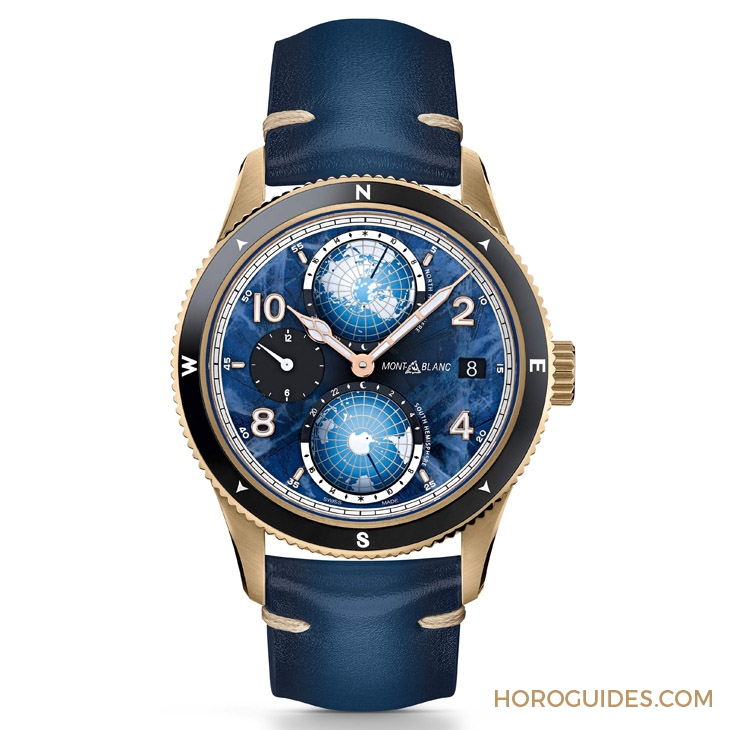 MONTBLANC - 1858 - 129415 - 零氧！耐用、精準、不起霧｜Montblanc 1858系列Geosphere世界時區零氧限量腕錶的極限探險魂