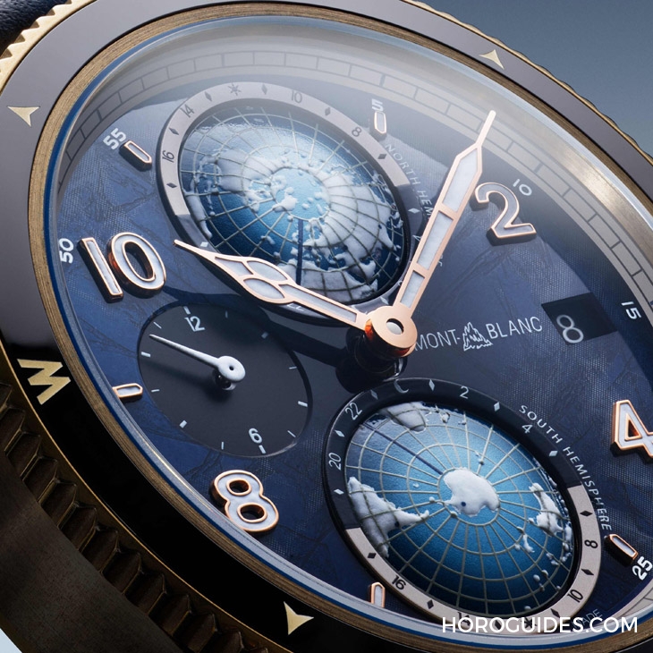 MONTBLANC - 1858 - 129415 - 零氧！耐用、精準、不起霧｜Montblanc 1858系列Geosphere世界時區零氧限量腕錶的極限探險魂
