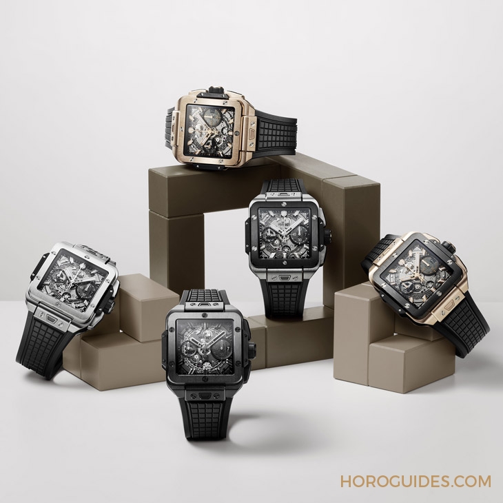 HUBLOT - SQUARE BANG - 821.OM.0180.RX - 高階運動方錶這樣搭,怎一個瀟灑了得|Hublot Square Bang Unico計時碼錶