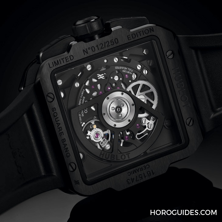 HUBLOT - SQUARE BANG - 821.OM.0180.RX - 高階運動方錶這樣搭,怎一個瀟灑了得|Hublot Square Bang Unico計時碼錶