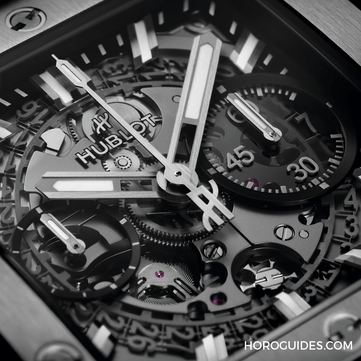 HUBLOT - SQUARE BANG - 821.OM.0180.RX - 高階運動方錶這樣搭,怎一個瀟灑了得|Hublot Square Bang Unico計時碼錶