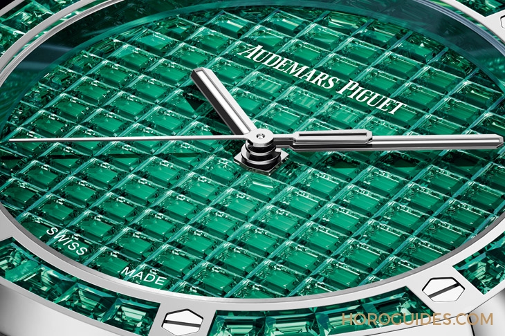 AUDEMARS PIGUET - ROYAL OAK - 15554BC.EE.1274BC.01 - 10種寶石上陣!款款都是主角|愛彼皇家橡樹系列自動上鍊腕錶白金款