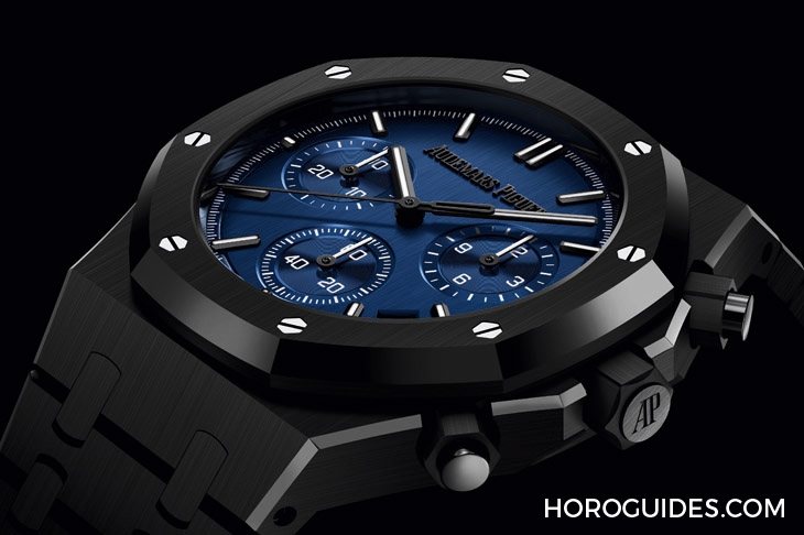 AUDEMARS PIGUET - ROYAL OAK - 26240CE.OO.1225CE.98 - 110萬美元高價落槌的獨一無二之作！愛彼皇家橡樹自動上鍊黑陶瓷藍面款