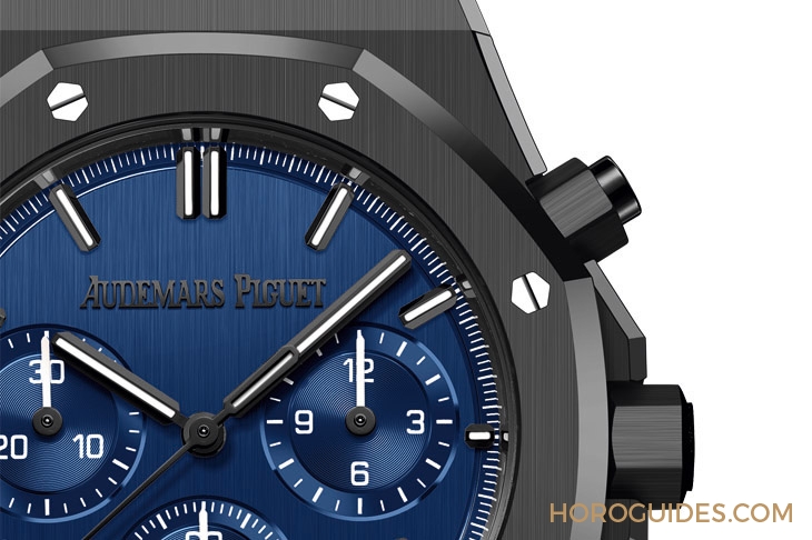 AUDEMARS PIGUET - ROYAL OAK - 26240CE.OO.1225CE.98 - 110萬美元高價落槌的獨一無二之作！愛彼皇家橡樹自動上鍊黑陶瓷藍面款