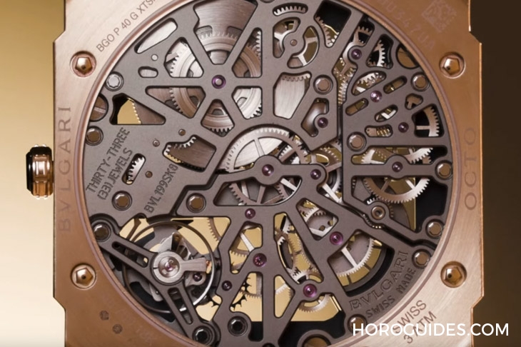 BVLGARI - OCTO - 103667 - 金燦纖薄，瀟灑展現長動力｜BVLGARI Octo Finissimo鏤空8日鍊腕錶