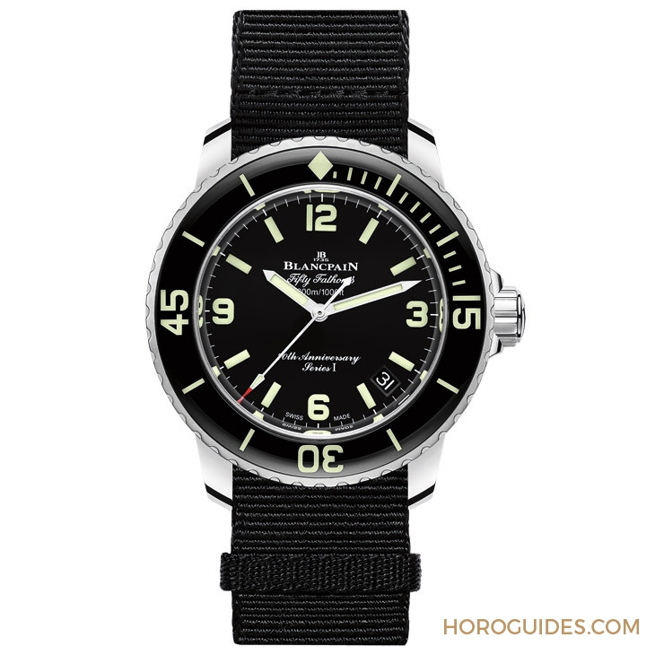 BLANCPAIN - FIFTY FATHOMS - 5010A-1130-NABA - 五十噚70歲慶生三部曲,紀念錶首款揭曉|Blancpain五十噚自動潛水錶70週年官網限定版