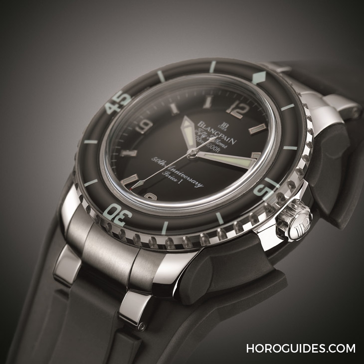 BLANCPAIN - FIFTY FATHOMS - 5010A-1130-NABA - 五十噚70歲慶生三部曲,紀念錶首款揭曉|Blancpain五十噚自動潛水錶70週年官網限定版