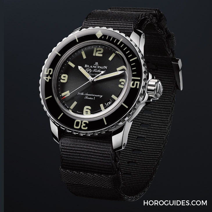 BLANCPAIN - FIFTY FATHOMS - 5010A-1130-NABA - 五十噚70歲慶生三部曲,紀念錶首款揭曉|Blancpain五十噚自動潛水錶70週年官網限定版